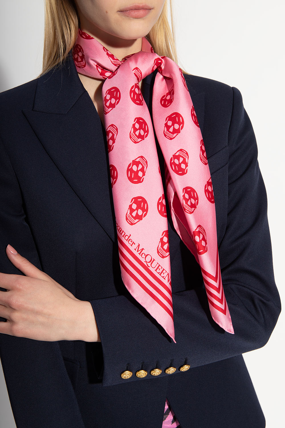 Alexander McQueen 49 - SchaferandweinerShops GB - Pink Scarf